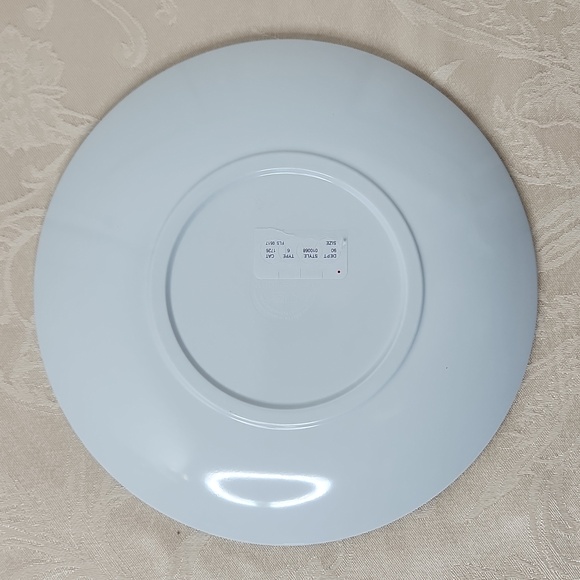 Tommy Hilfiger melamine plate set of 4 dinner and salad plate red white blue - Picture 6 of 14